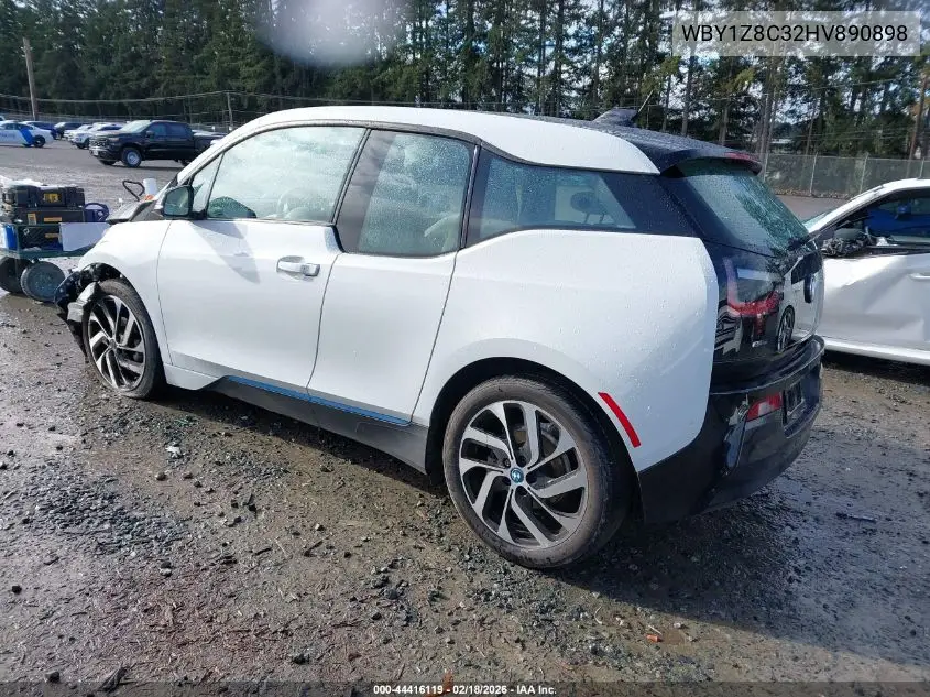 2017 BMW I3 94 Ah W/Range Extender VIN: WBY1Z8C32HV890898 Lot: 44416119