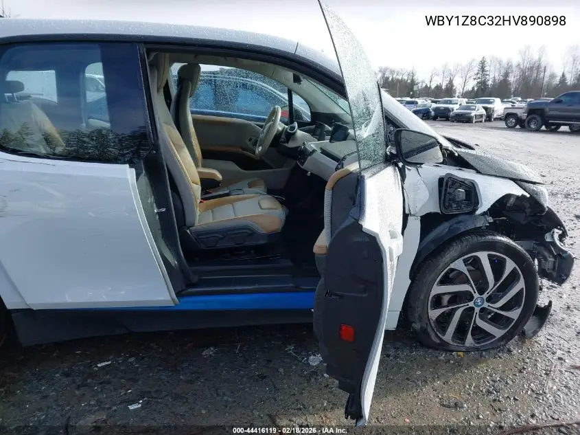 2017 BMW I3 94 Ah W/Range Extender VIN: WBY1Z8C32HV890898 Lot: 44416119