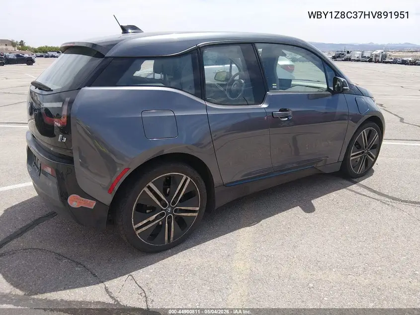 2017 BMW I3 94 Ah W/Range Extender VIN: WBY1Z8C37HV891951 Lot: 44900811