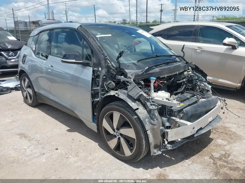 2017 BMW I3 94 Ah W/Range Extender VIN: WBY1Z8C37HV892095 Lot: 45346758