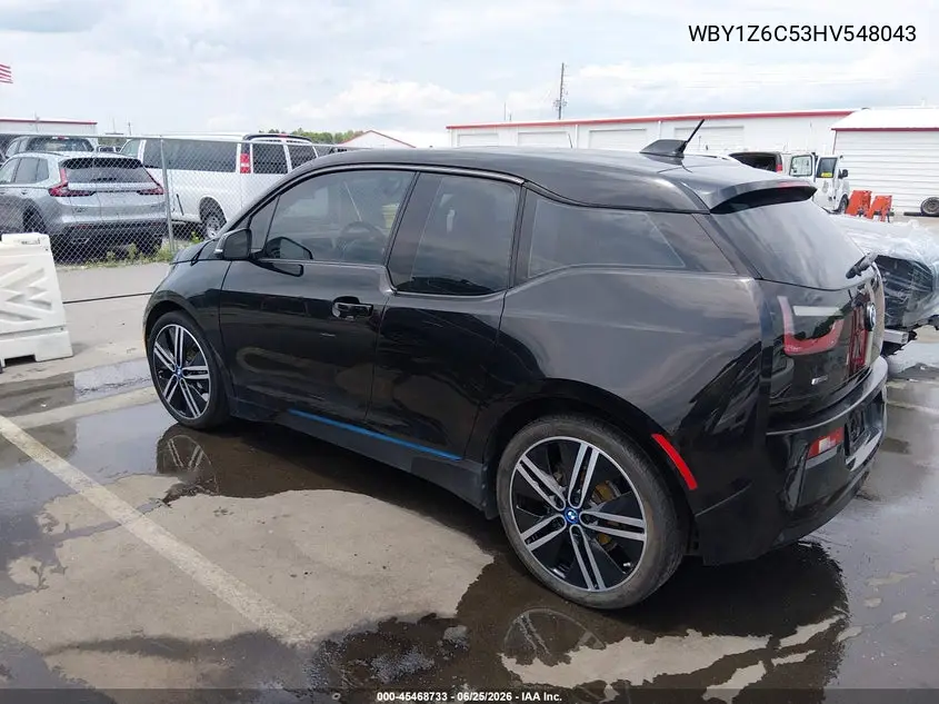 2017 BMW I3 94 Ah VIN: WBY1Z6C53HV548043 Lot: 45468733