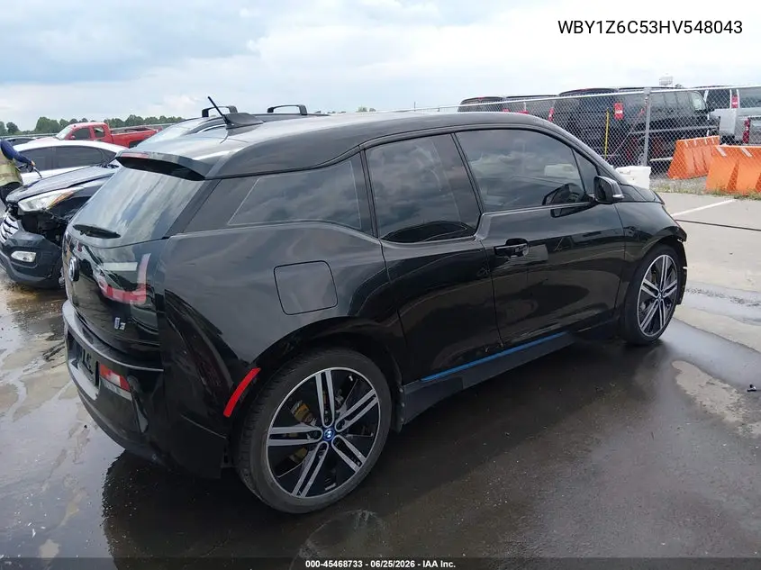 2017 BMW I3 94 Ah VIN: WBY1Z6C53HV548043 Lot: 45468733