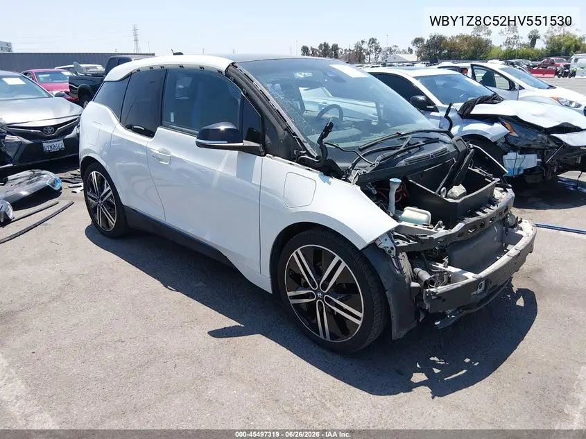 2017 BMW I3 94 Ah W/Range Extender VIN: WBY1Z8C52HV551530 Lot: 45497319