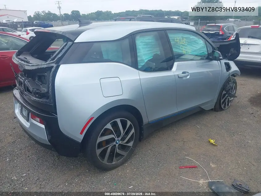 2017 BMW I3 94 Ah W/Range Extender VIN: WBY1Z8C39HV893409 Lot: 45609676
