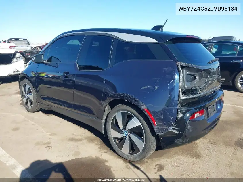 2018 BMW I3 94Ah W/Range Extender VIN: WBY7Z4C52JVD96134 Lot: 44249322