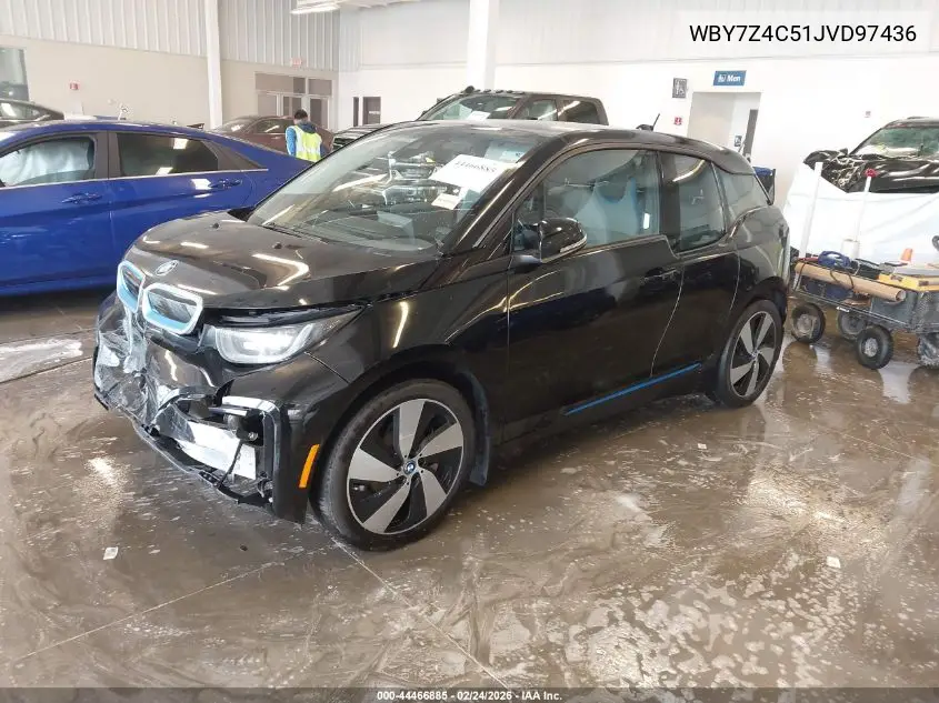 2018 BMW I3 94Ah W/Range Extender VIN: WBY7Z4C51JVD97436 Lot: 44466885