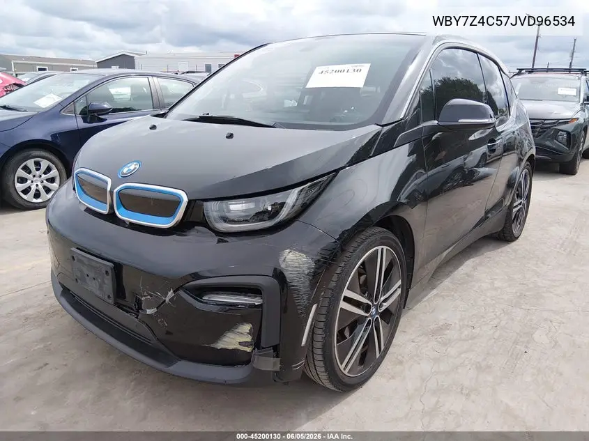 2018 BMW I3 94Ah W/Range Extender VIN: WBY7Z4C57JVD96534 Lot: 45200130