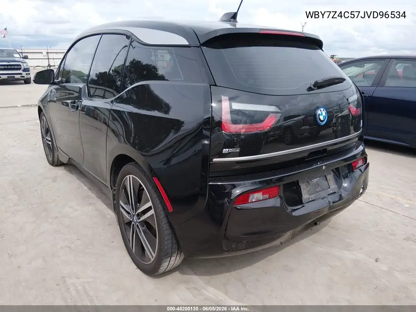2018 BMW I3 94Ah W/Range Extender VIN: WBY7Z4C57JVD96534 Lot: 45200130