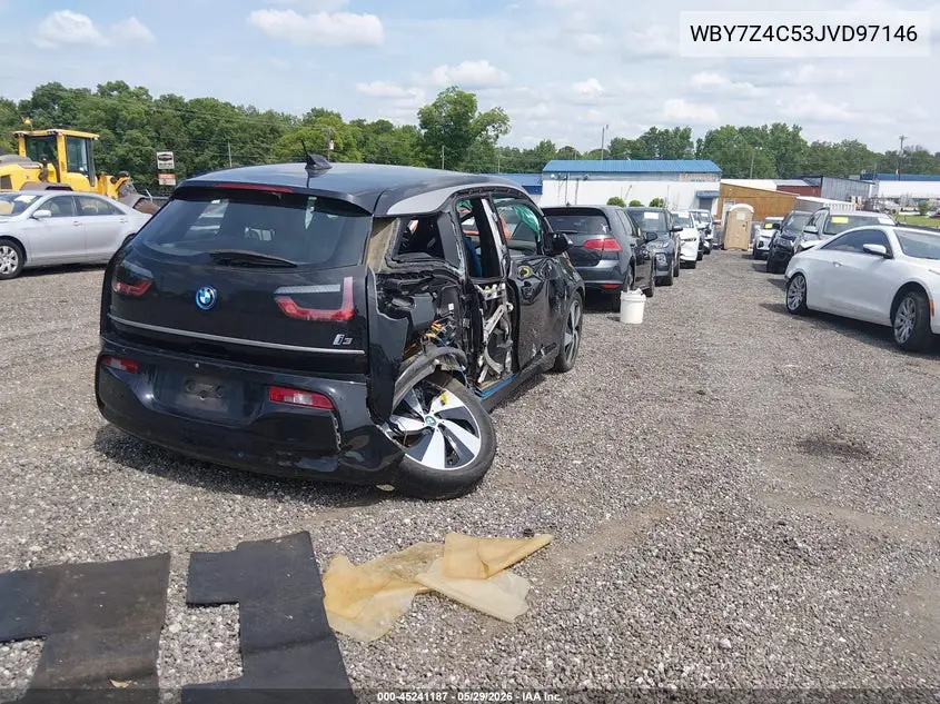 2018 BMW I3 94Ah W/Range Extender VIN: WBY7Z4C53JVD97146 Lot: 45241187
