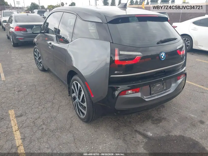 2018 BMW I3 94Ah W/Range Extender VIN: WBY7Z4C58JVC34721 Lot: 45516703