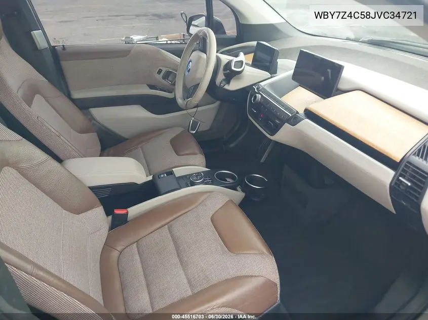 2018 BMW I3 94Ah W/Range Extender VIN: WBY7Z4C58JVC34721 Lot: 45516703