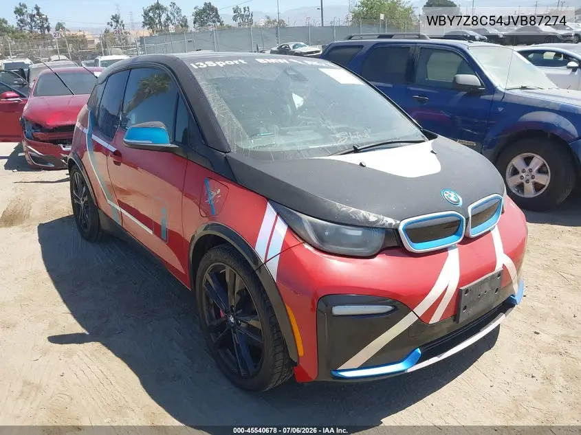 2018 BMW I3S 94Ah W/Range Extender VIN: WBY7Z8C54JVB87274 Lot: 45540678