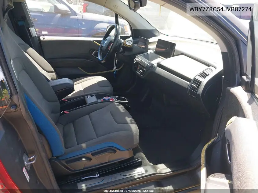 2018 BMW I3S 94Ah W/Range Extender VIN: WBY7Z8C54JVB87274 Lot: 45540678