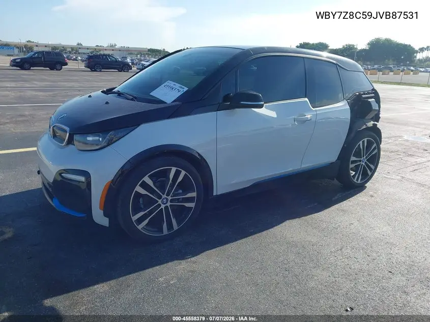 2018 BMW I3S 94Ah W/Range Extender VIN: WBY7Z8C59JVB87531 Lot: 45558379