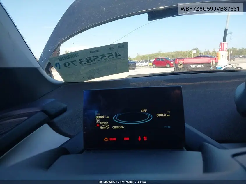 2018 BMW I3S 94Ah W/Range Extender VIN: WBY7Z8C59JVB87531 Lot: 45558379
