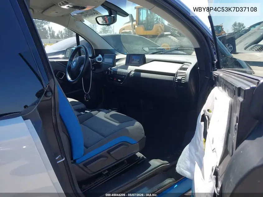 2019 BMW I3 120Ah W/Range Extender VIN: WBY8P4C53K7D37108 Lot: 45044206