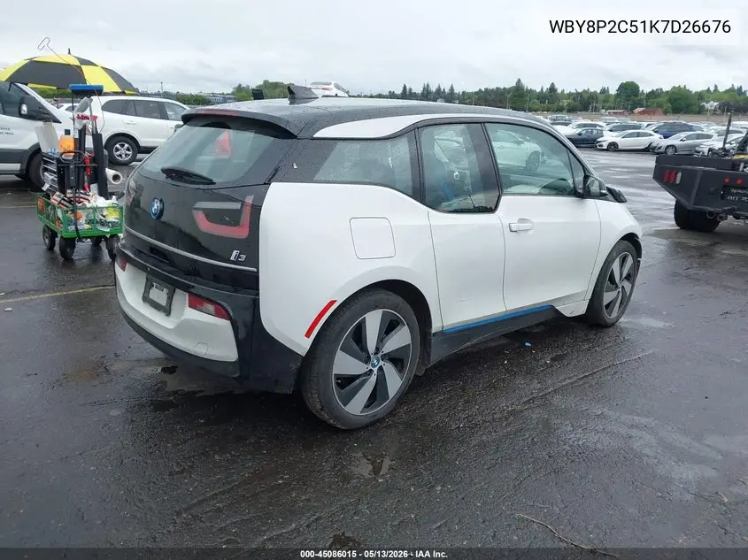 2019 BMW I3 120Ah VIN: WBY8P2C51K7D26676 Lot: 45086015