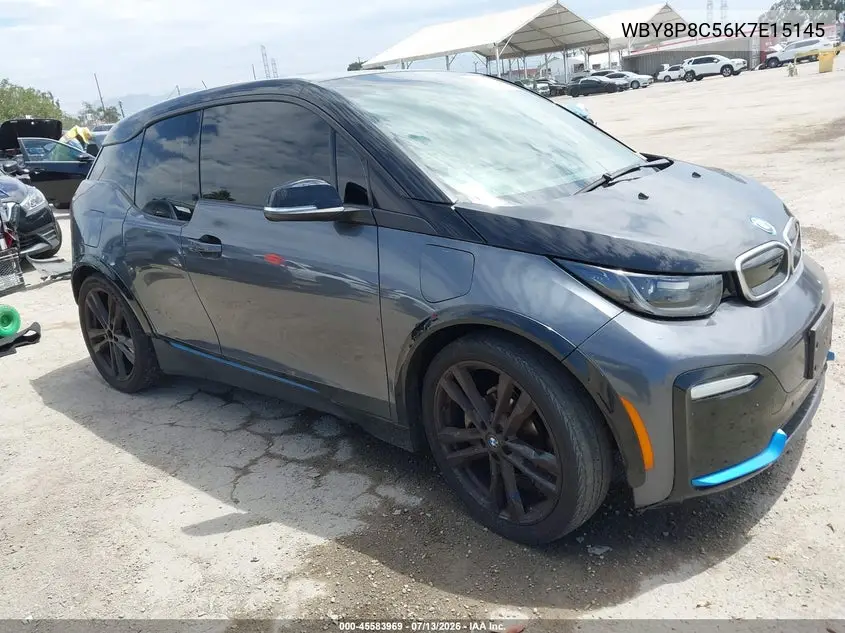 2019 BMW I3S 120Ah W/Range Extender VIN: WBY8P8C56K7E15145 Lot: 45583969