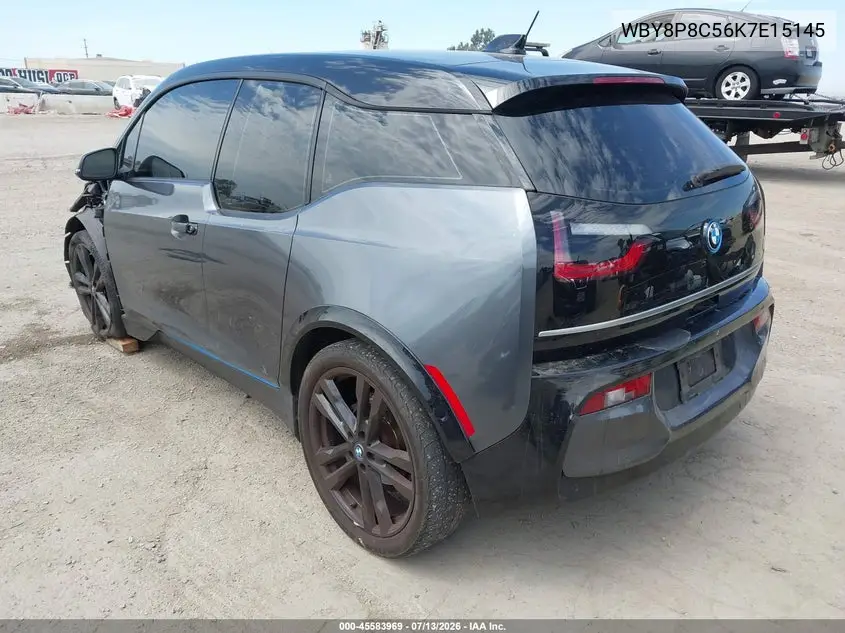 2019 BMW I3S 120Ah W/Range Extender VIN: WBY8P8C56K7E15145 Lot: 45583969