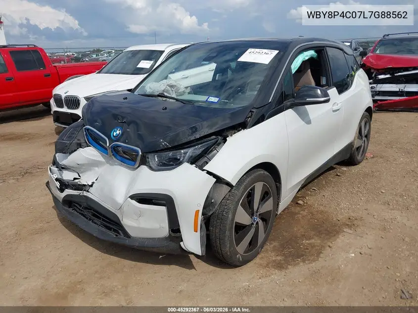 2020 BMW I3 120Ah W/Range Extender VIN: WBY8P4C07L7G88562 Lot: 45292367