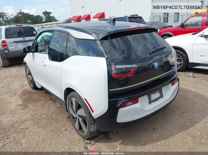 2020 BMW I3 120Ah W/Range Extender VIN: WBY8P4C07L7G88562 Lot: 45292367