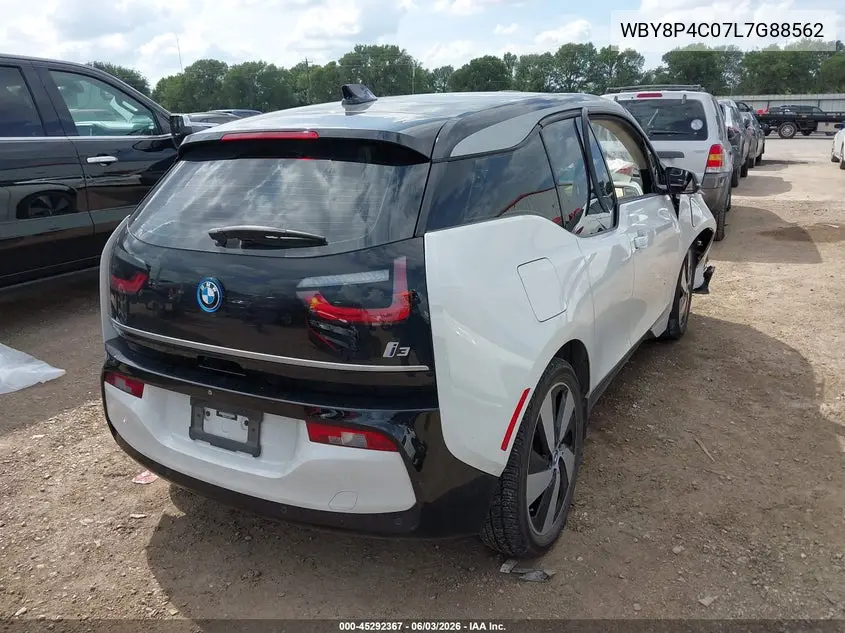 2020 BMW I3 120Ah W/Range Extender VIN: WBY8P4C07L7G88562 Lot: 45292367