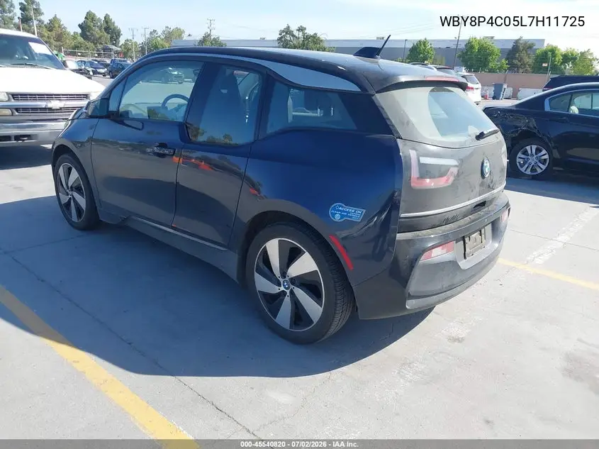 2020 BMW I3 120Ah W/Range Extender VIN: WBY8P4C05L7H11725 Lot: 45540820
