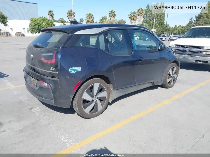 2020 BMW I3 120Ah W/Range Extender VIN: WBY8P4C05L7H11725 Lot: 45540820
