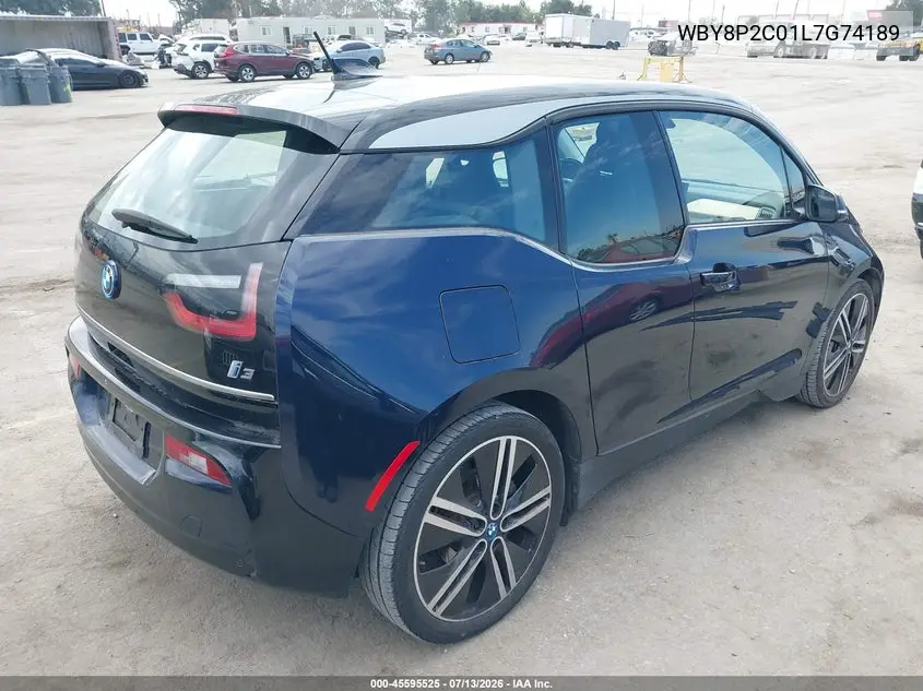 2020 BMW I3 120Ah VIN: WBY8P2C01L7G74189 Lot: 45595525