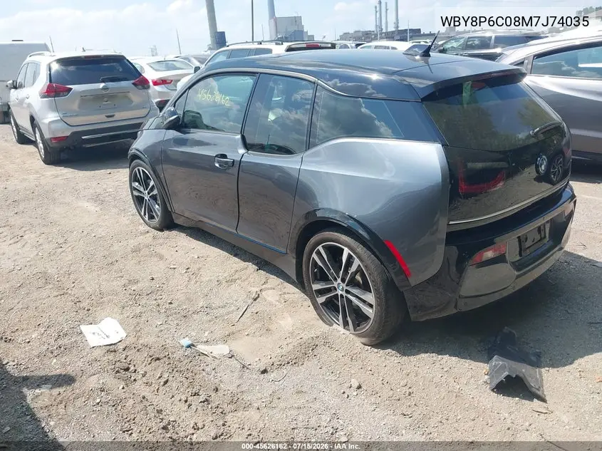 2021 BMW I3S 120Ah VIN: WBY8P6C08M7J74035 Lot: 45626162