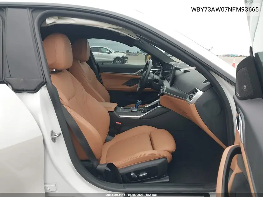 2022 BMW I4 Edrive40 VIN: WBY73AW07NFM93665 Lot: 45044114