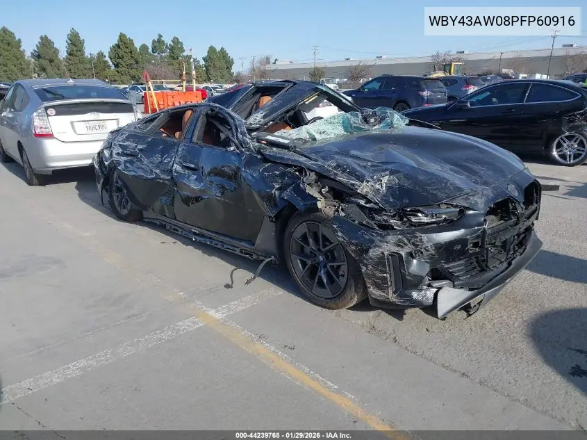 2023 BMW I4 Edrive35 VIN: WBY43AW08PFP60916 Lot: 44239768