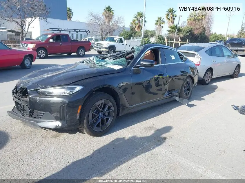 2023 BMW I4 Edrive35 VIN: WBY43AW08PFP60916 Lot: 44239768