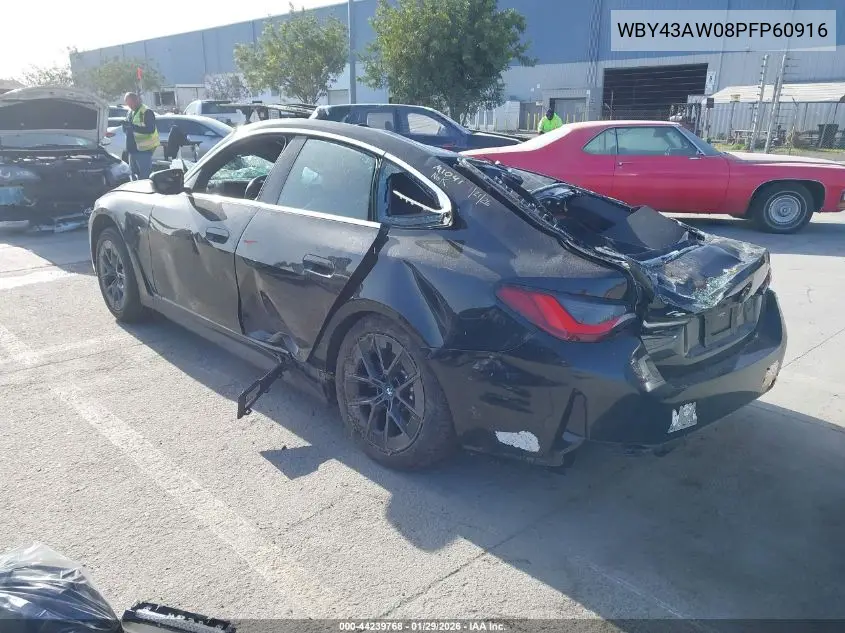 2023 BMW I4 Edrive35 VIN: WBY43AW08PFP60916 Lot: 44239768