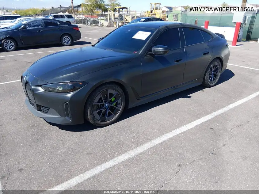 2023 BMW I4 Edrive40 VIN: WBY73AW00PFR11566 Lot: 44592210