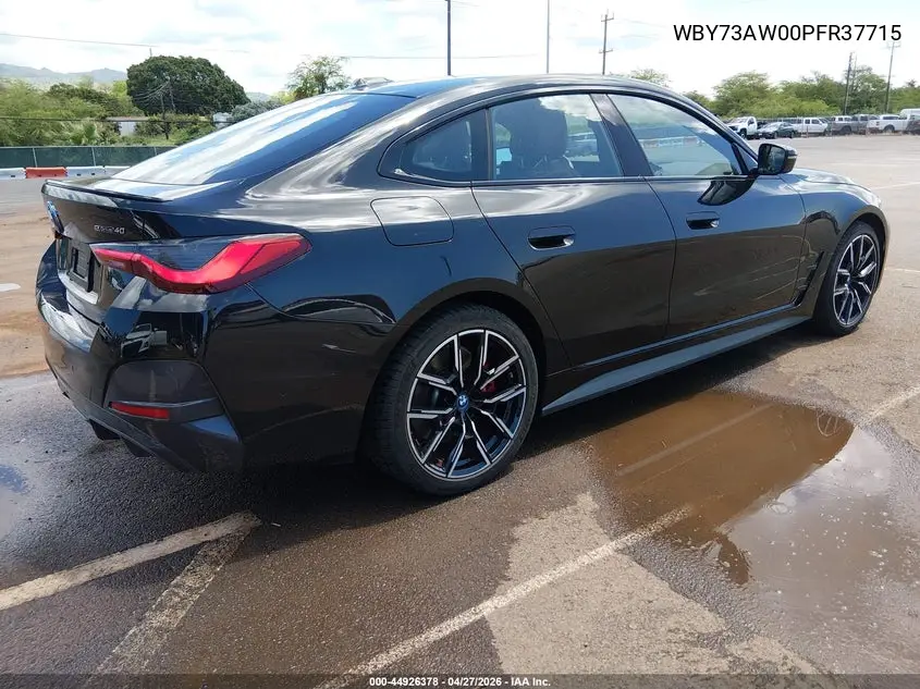 2023 BMW I4 Edrive40 VIN: WBY73AW00PFR37715 Lot: 44926378