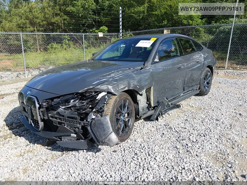 2023 BMW I4 Edrive40 VIN: WBY73AW09PFP79181 Lot: 45038246