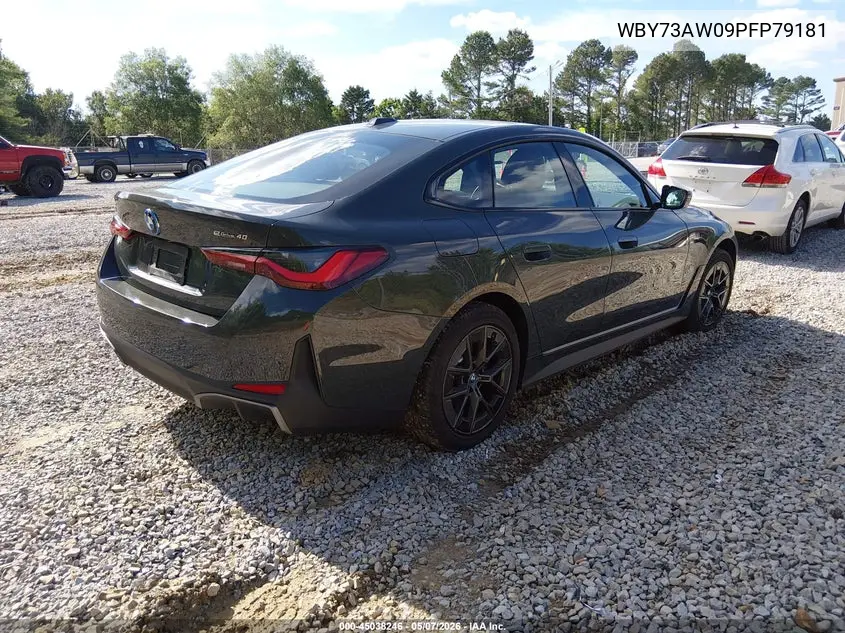 2023 BMW I4 Edrive40 VIN: WBY73AW09PFP79181 Lot: 45038246