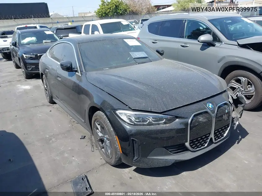2023 BMW I4 Edrive35 VIN: WBY43AW0XPFR39975 Lot: 45100601