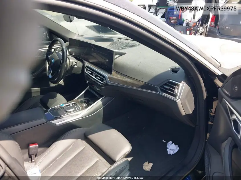 2023 BMW I4 Edrive35 VIN: WBY43AW0XPFR39975 Lot: 45100601