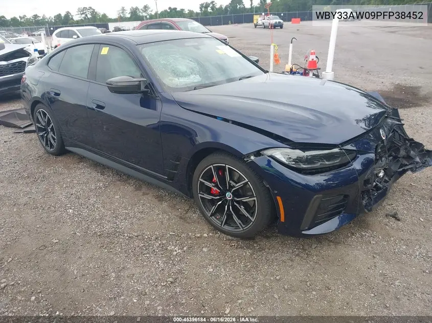 2023 BMW I4 M50 VIN: WBY33AW09PFP38452 Lot: 45396184