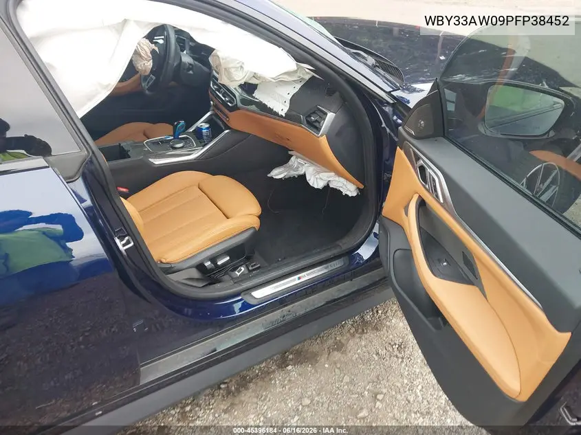 2023 BMW I4 M50 VIN: WBY33AW09PFP38452 Lot: 45396184