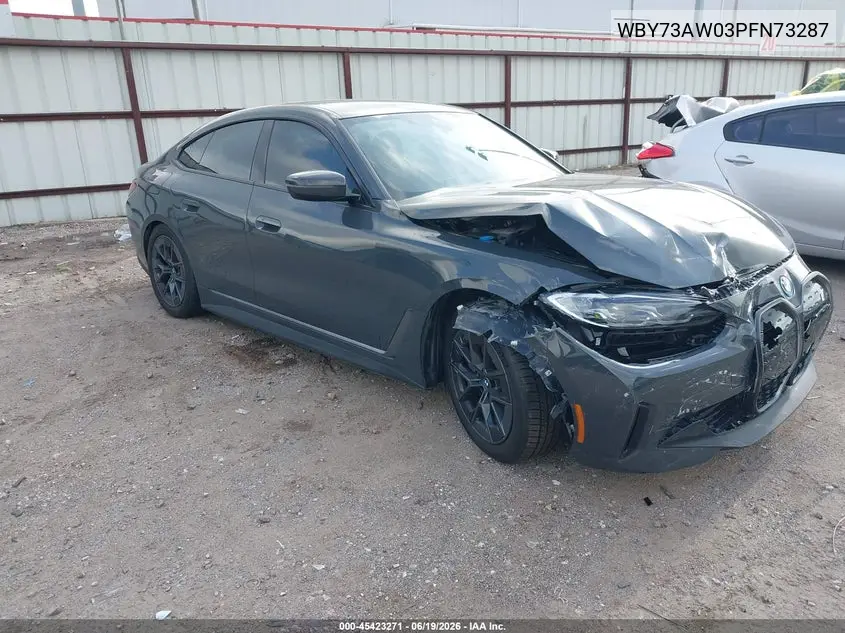 2023 BMW I4 Edrive40 VIN: WBY73AW03PFN73287 Lot: 45423271