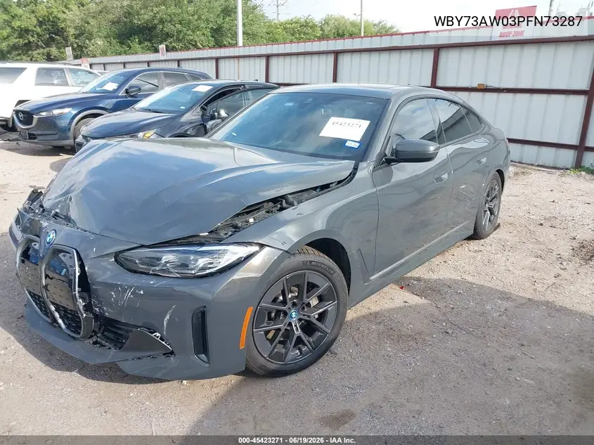 2023 BMW I4 Edrive40 VIN: WBY73AW03PFN73287 Lot: 45423271