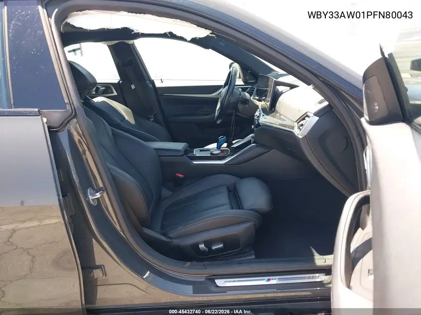 2023 BMW I4 M50 VIN: WBY33AW01PFN80043 Lot: 45432740