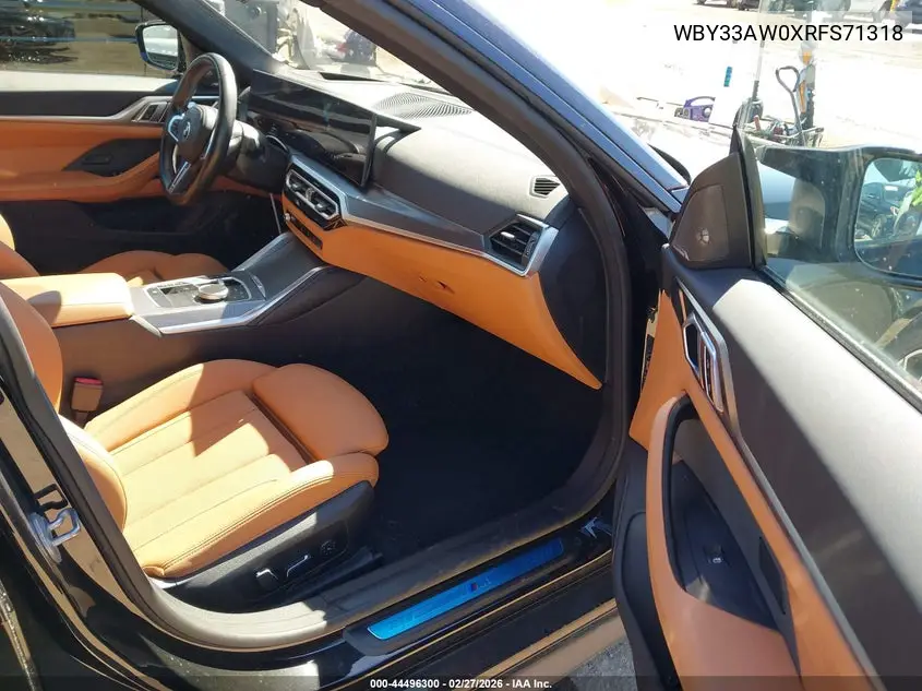 2024 BMW I4 Gran Coupe M50 VIN: WBY33AW0XRFS71318 Lot: 44496300