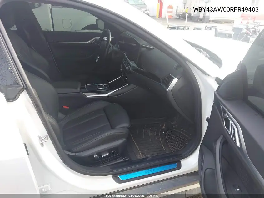 2024 BMW I4 Gran Coupe Edrive35 VIN: WBY43AW00RFR49403 Lot: 44699682