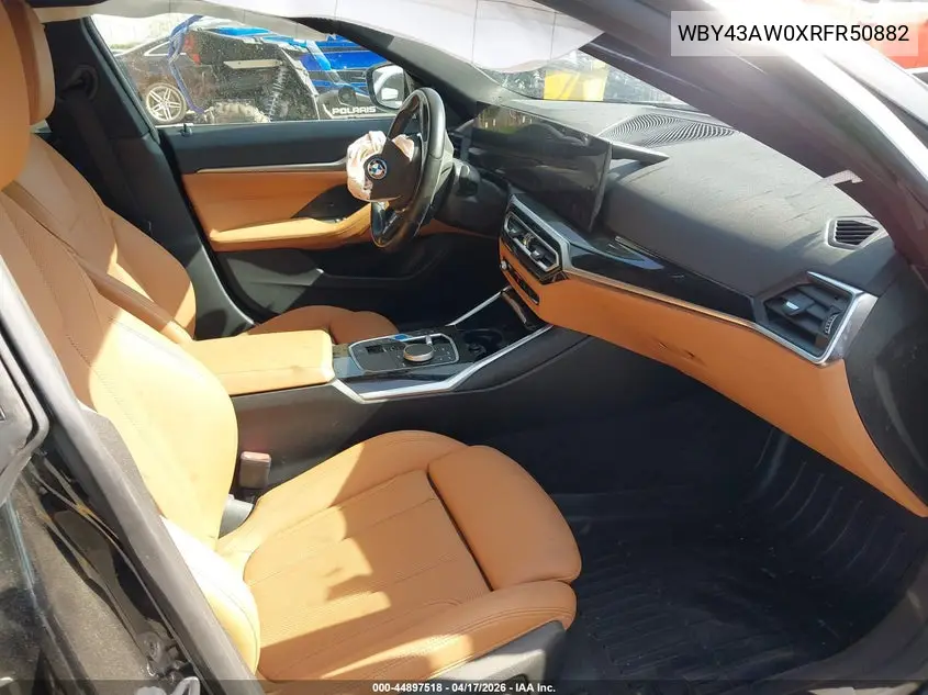 2024 BMW I4 Gran Coupe Edrive35 VIN: WBY43AW0XRFR50882 Lot: 44897518