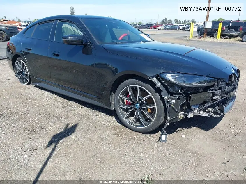 2024 BMW I4 Gran Coupe Edrive40 VIN: WBY73AW01RFT00772 Lot: 44901791