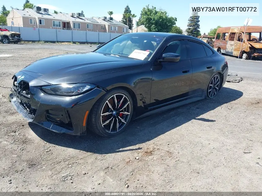 2024 BMW I4 Gran Coupe Edrive40 VIN: WBY73AW01RFT00772 Lot: 44901791